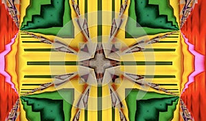 Mosaic kaleidescope abstract background