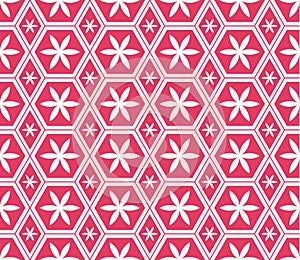 Mosaic Le Domus Romane modern hexagon flower seamless pattern