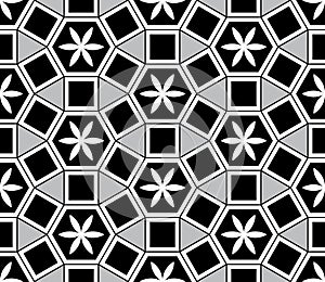 Mosaic Le Domus Romane style seamless pattern