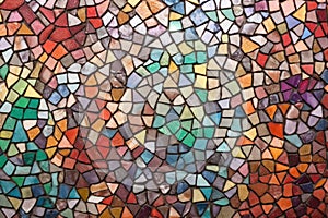 mosaic made of colored tesserae photo