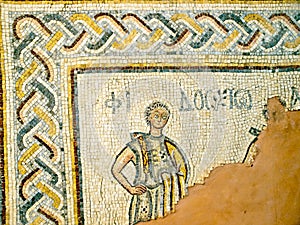 Mosaic on mount Nebo