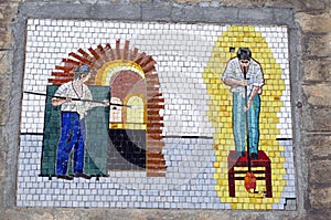 Mosaico en isla en 