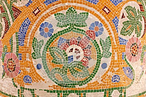 Mosaic natural theme. THE CATALANA MUSIC HALL