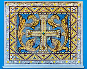 Mosaic of old christian ornament