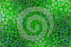 Mosaic Patterns Green Tiles