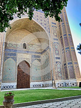 Mosaic patterns of Uzbekistan mosques