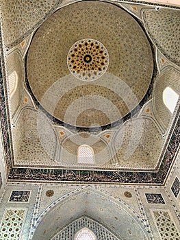 Mosaic patterns of Uzbekistan mosques