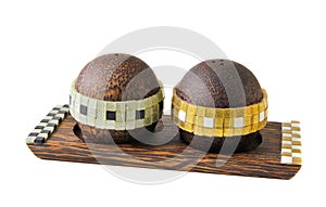 Mosaic pepper and salf pot.