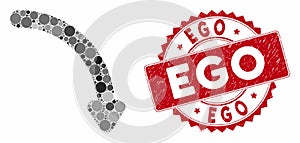 Mosaic Rotate Right with Distress Ego Seal photo