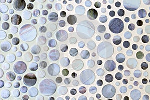 Mosaic round marble textures, tiles