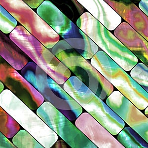 Mosaic sea Nacre Pattern