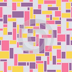 Mosaic seamless from rectangles - vector illustration