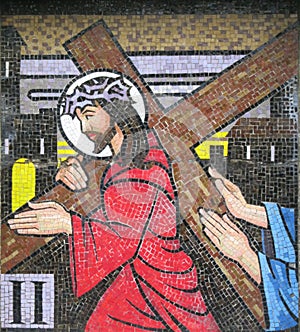 Mosaic - Second Station of the Cross Ballina County Mayo Ireland 2019