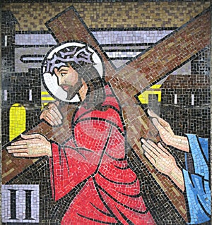 Mosaic - Second Station of the Cross Ballina Ireland