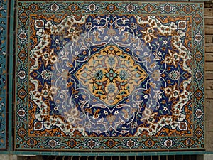 Mosaic in Shrine of Hazrat Ali, Mazar-i-Sharif.