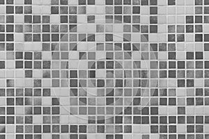 Mosaic Square Ceramic Tiles Black And Grey Abstract Bath Pattern Toilet Texture Background Bathroom