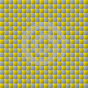 Mosaic squares yellow grey wall background