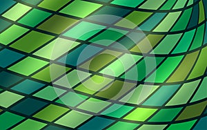 Mosaic stained glass green colored background