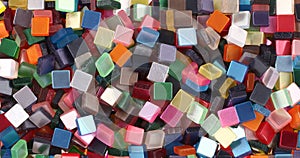 Mosaic stones colorful pieces pile