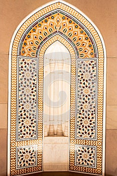 Mosaic tiles middle eastern architecture photo