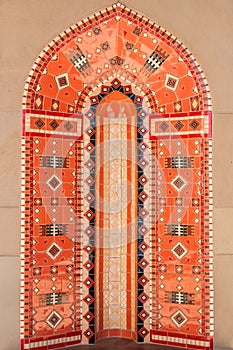 Mosaic tiles of middle eastern architecture photo