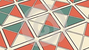 Mosaic Triangle Geometric Pattern in Warm Tones, vector design Generative AI