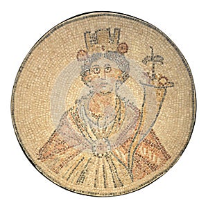Mosaic of Tyche, the Roman goddess of good fortune