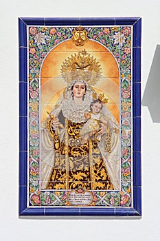 Mosaic of the Virgin Mary