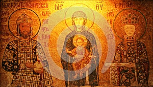 Mosaic of Virgin Mary and Infa