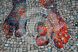 Mosaic wall