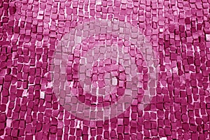 Mosaic wall texture in pink color
