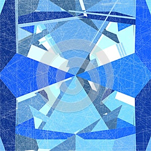 Mosaic Wire Net Structure Vector