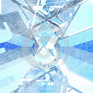 Mosaic Wire Net Structure Vector