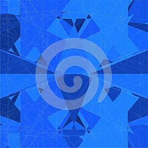 Mosaic Wire Net Structure Vector