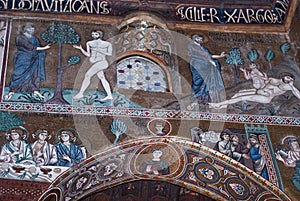 Mosaics from Cappella Palatina. The Palatine Chapel in the Norma