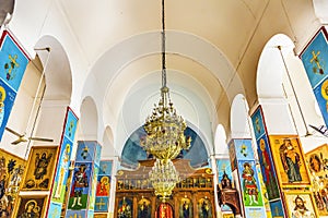 Mosaics Frescoes Saint George Church Madaba Jordan