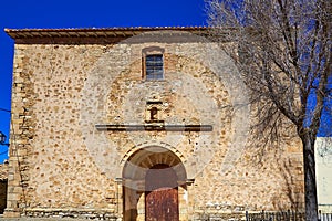 Moscardon church in Sierra Albarracin of Teruel