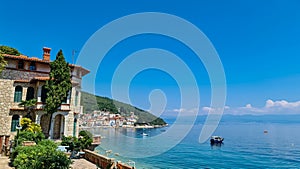 Moscenicka Draga - A small town located on the shore of the Mediterranean Sea