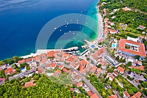 Moscenicka Draga waterfront aerial view photo