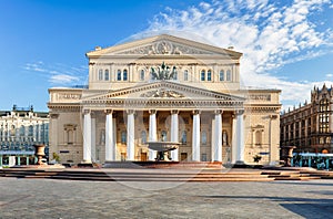 Moscow - Bolshoi theater at summer day