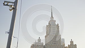Moscow buildings. Action. Moscow's beautiful architecture in parks taken from different angles.