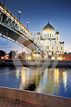Moscow. The Cathedral of Christ the Savior.