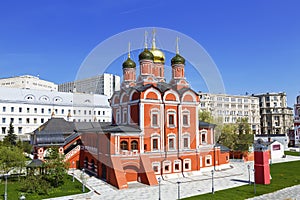 Moscow. Cathedral of the icon of the Mother of God `the Sign` on Varvarka. Zaryadye