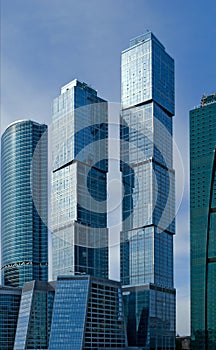 Moscow City business center.