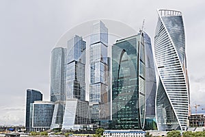 Moscow city business center in Moscow