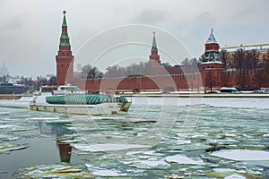 Moscow city landscape- artwork drawing