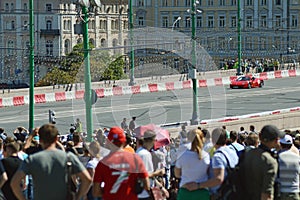 Moscow City Racing A racing car Ferrari July