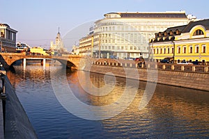 Moscow city and river.