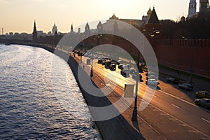 Moscow city and river.