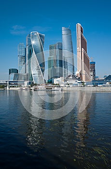 Moscow-city, Russia. Moscow International Business Center.